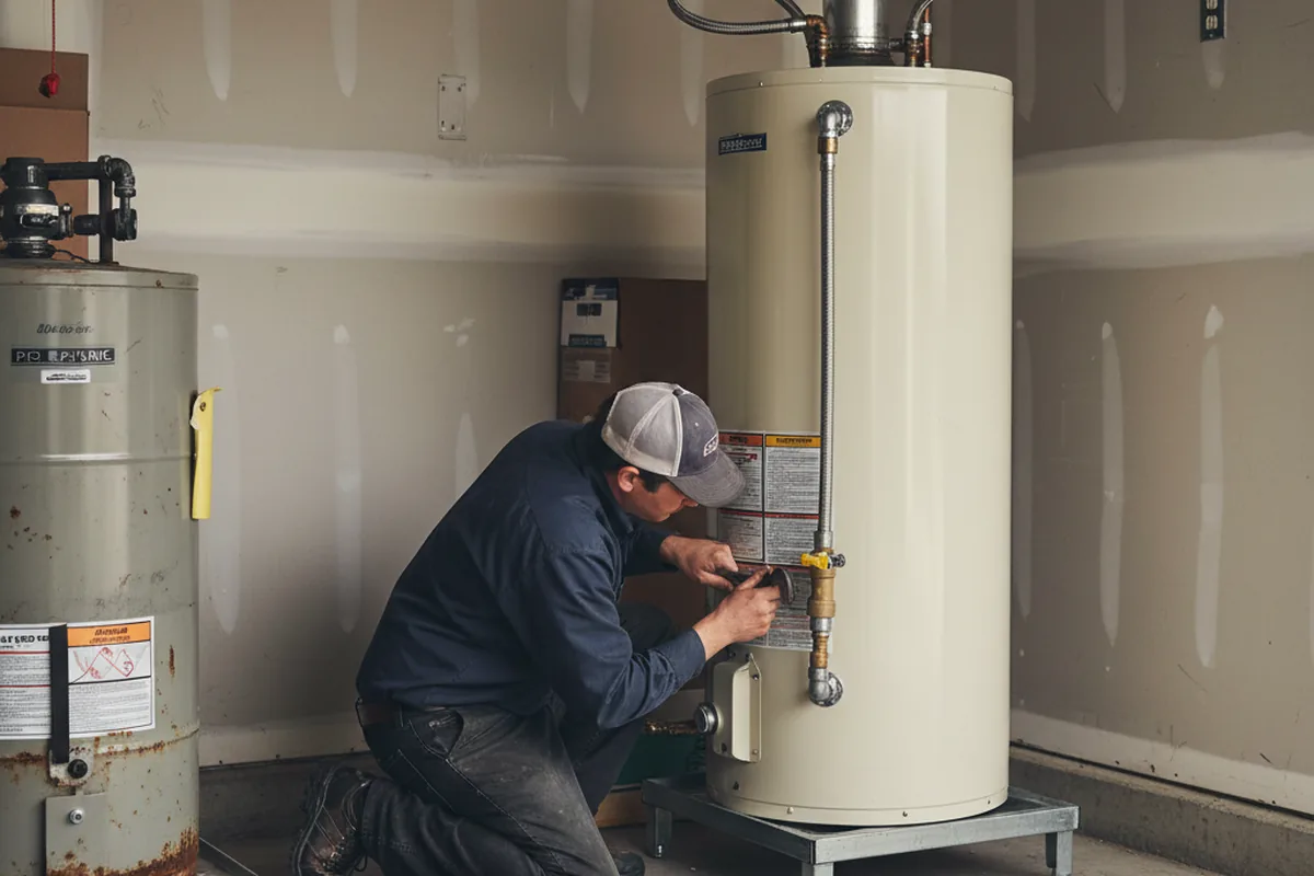 Water heater and shutoff valve replacement in Ingleside